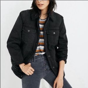 Oversized Sherpa Lined Jacket